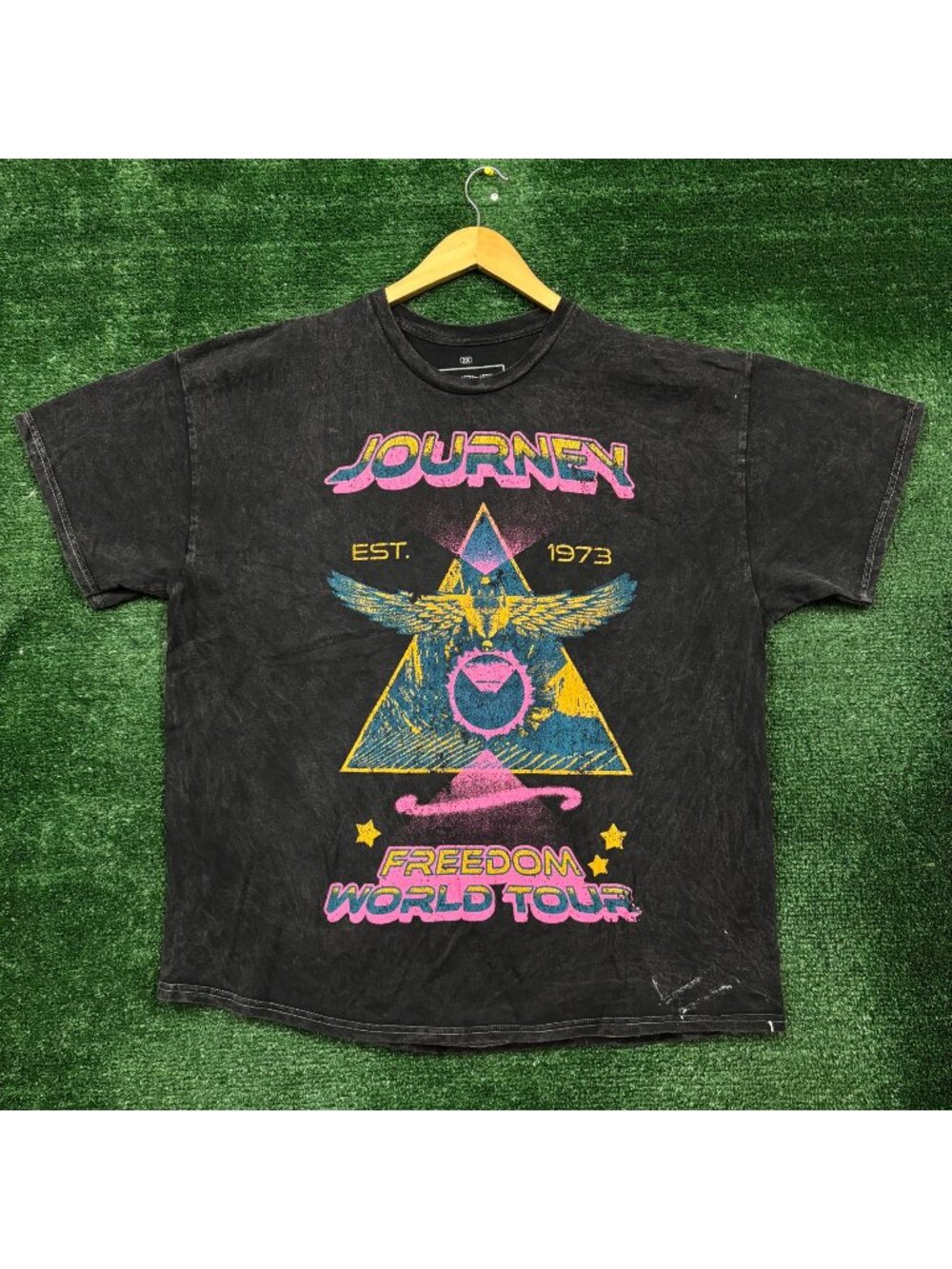 Journey Tour Band Mineral Wash T-Shirt Size 2X